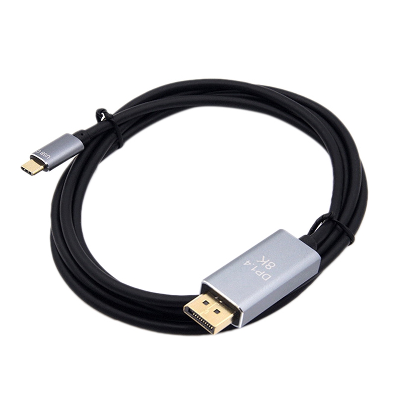 USB C to DP Cable 8K 120HZ PVC 1.8M Aluminum Alloy Cable for PC Computer, Smartphone, Laptop