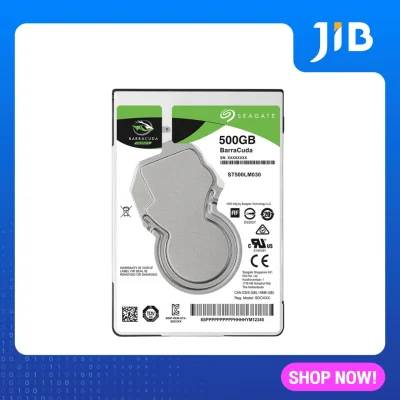JIB 500 GB HDD 2.5 (ฮาร์ดดิสก์โน้ตบุ๊ค) SEAGATE BARRACUDA 5400RPM SATA3 (ST500LM030)
