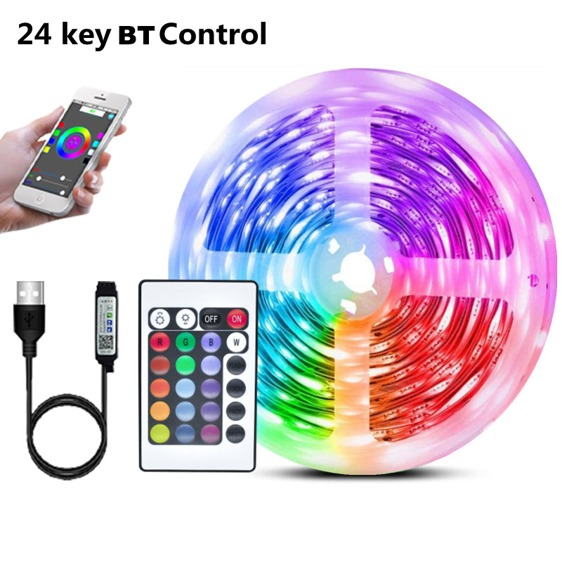 Led Strip Lights Rgb Bluetooth App Keys Remote Control Dc V Usb