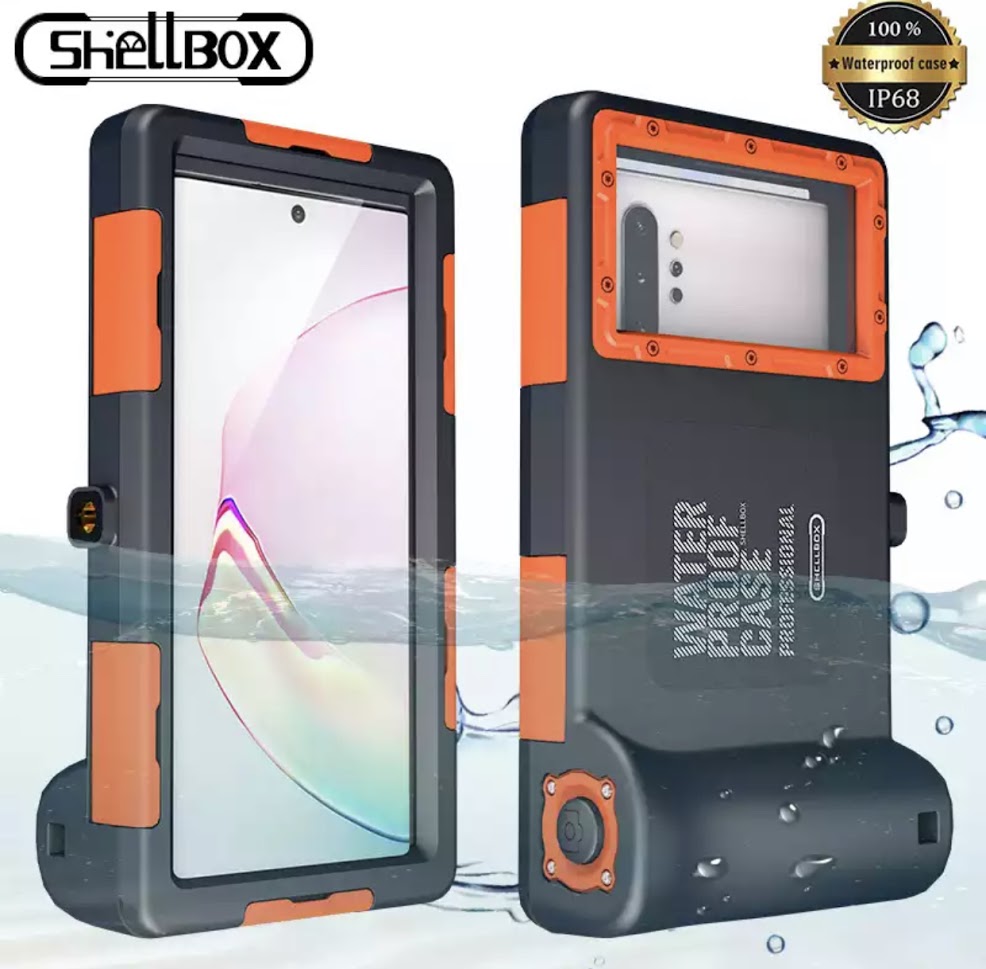 เคสกันน้ำสำหรับ56.9นิ้วโทรศัพท์ SHELLBOX GENERATION 2ND แท้100 Waterproof Diving Case 50 ฟุต15