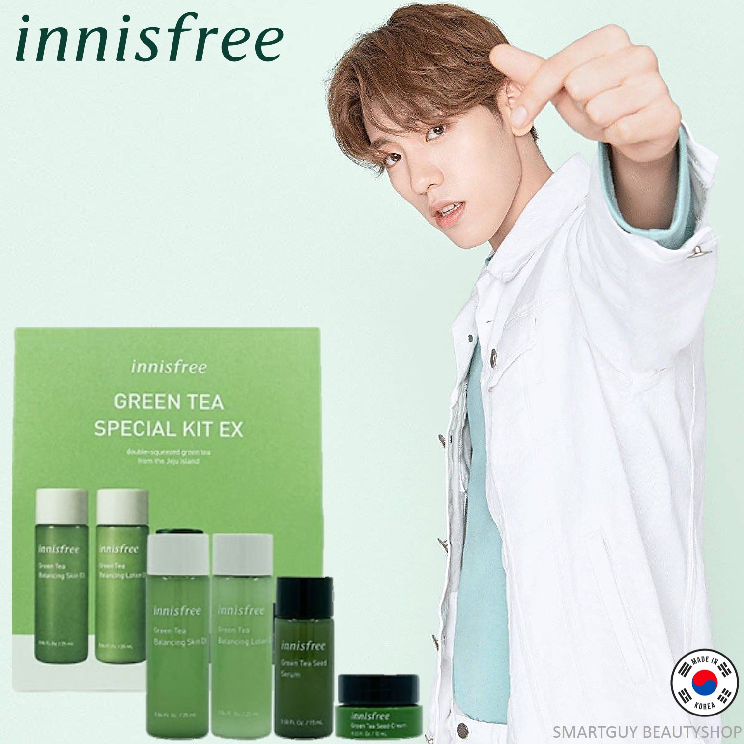 Innisfree Green Tea Special Kit EX เซ็ตผลิตภัณฑ์ดูแลบำรุงผิวหน้าสูตรสาร