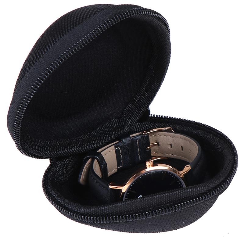 KHIN Soft Zipper Travel Watch Case Holder for Wristwatch Smart Watch