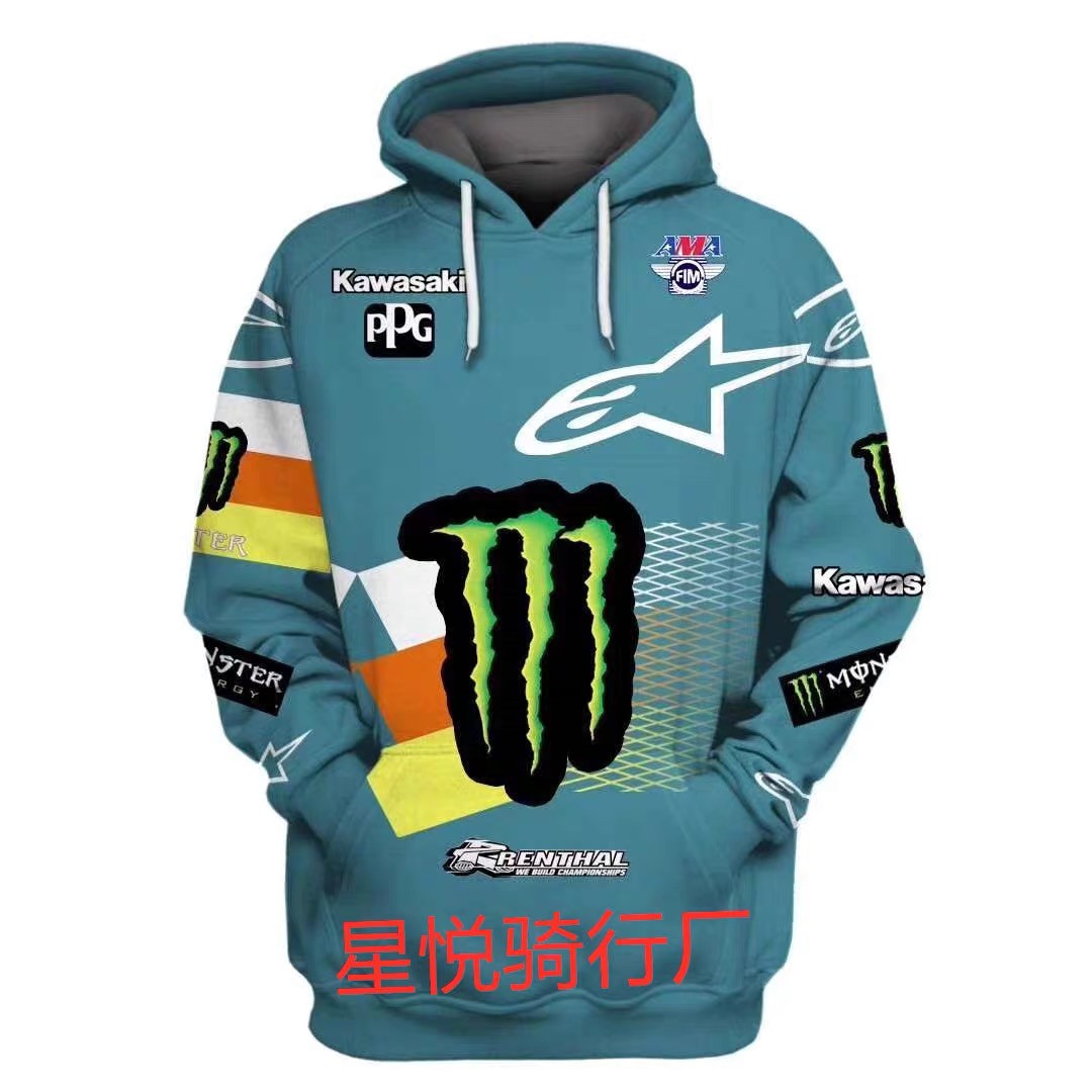 เสื้อฮู้ดขับบิ๊กไบค์ ลายทีมแข่งKAWASAKI RACINGเนื้อผ้าเบาสบาย ระบายความร้อน ได้ดี สินค้าผลิตจากผ้าโพลีเอสเตอร์ 100%