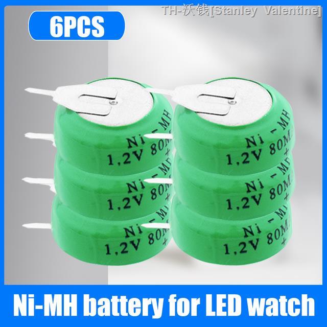 Rechargeable Button Batteries Ni Mh Rechargeable Batteries 1.2v 80mah