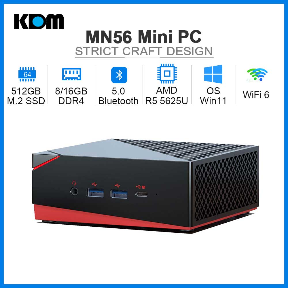 Topton Amd Ryzen 4800u Mini Pc Windows 11 2*lan 2*ddr4 Max 64gb Nvme ...