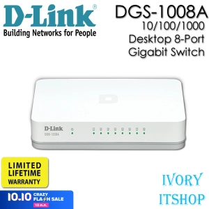 ภาพหน้าปกสินค้าD-Link DGS-1008A - 10/100/1000 Desktop 8-Port Gigabit Switch ที่เกี่ยวข้อง