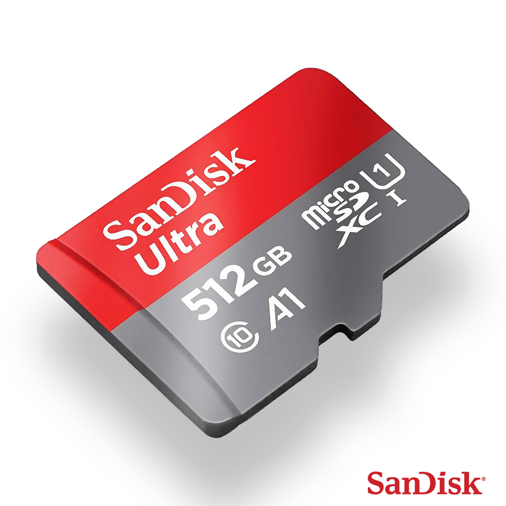 SanDisk Ultra microSDHC, SQUA4 512GB C10 A1,Speed 120MB - (SDSQUA4-512G-GN6MN)