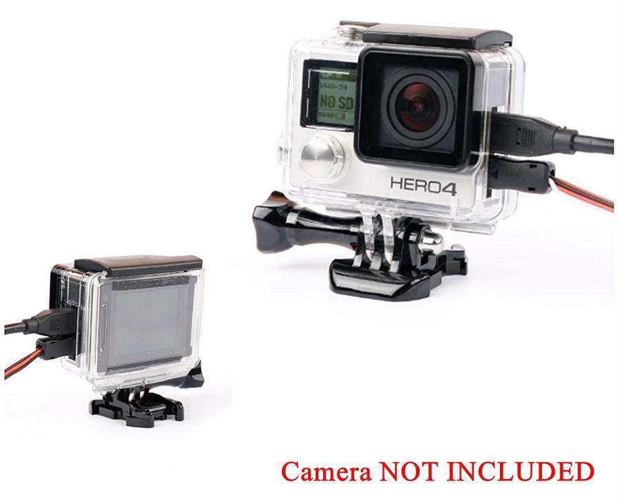 Protective Housing Case Open Side for GoPro 4/3+ เคสใส่กล้องมีช่องเสียบสายชาร์จสำหรับ GoPro 4/3+