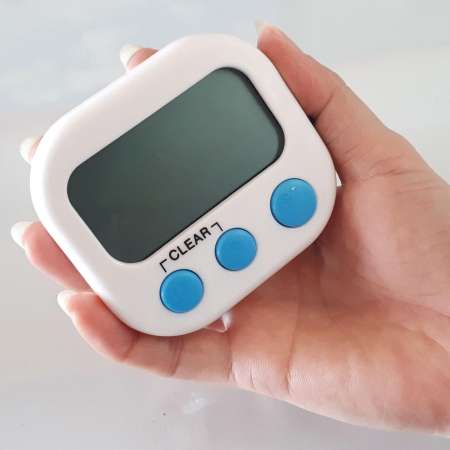 (5ตัว / 5Pcs)ใหม่นาฬิกาจับเวลาเดินหน้า-ถอยหลังแบบดิจิตอล พร้อมถ่าน