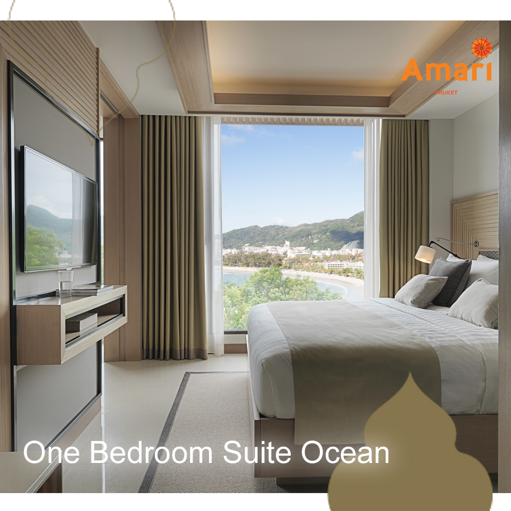 [E-Voucher]  One Bedroom Suite Ocean Facing (ห้องสวีท 1 ห้องนอน หันหน้าสู่ทะเล) - Amari Phuket [จัดส่งทางอีเมล์]