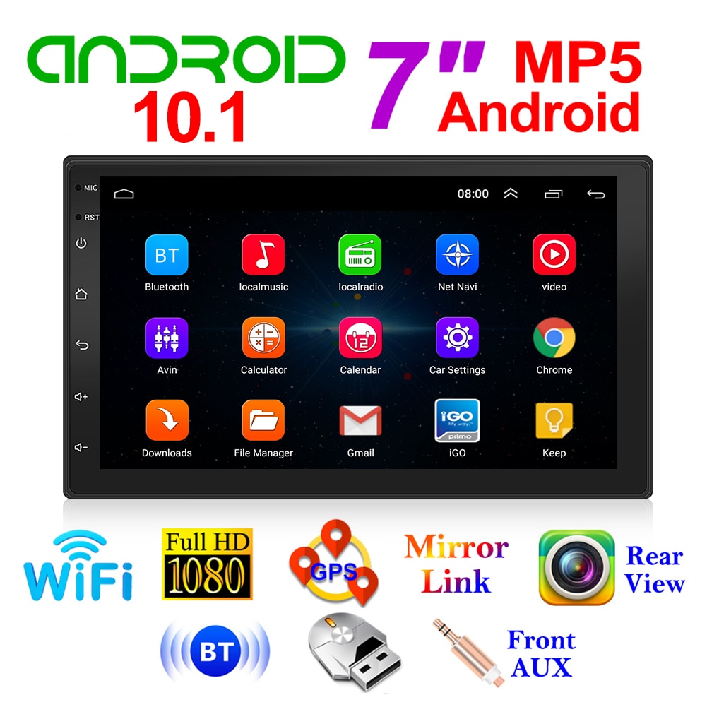 9210S Android 10.1 Car Radio Multimedia Video Player 7 inch Screen Auto Stereo Double 2 DIN WiFi GPS Head Unit Car Stereo