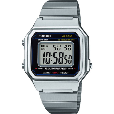 Casio Digital นาฬิกาข้อมือ สีเงิน สายสแตนเลส รุ่น B650WD-1A Casio Digital นาฬิกาข้อมือ สีเงิน สายสแตนเลส รุ่น B650WD-1A