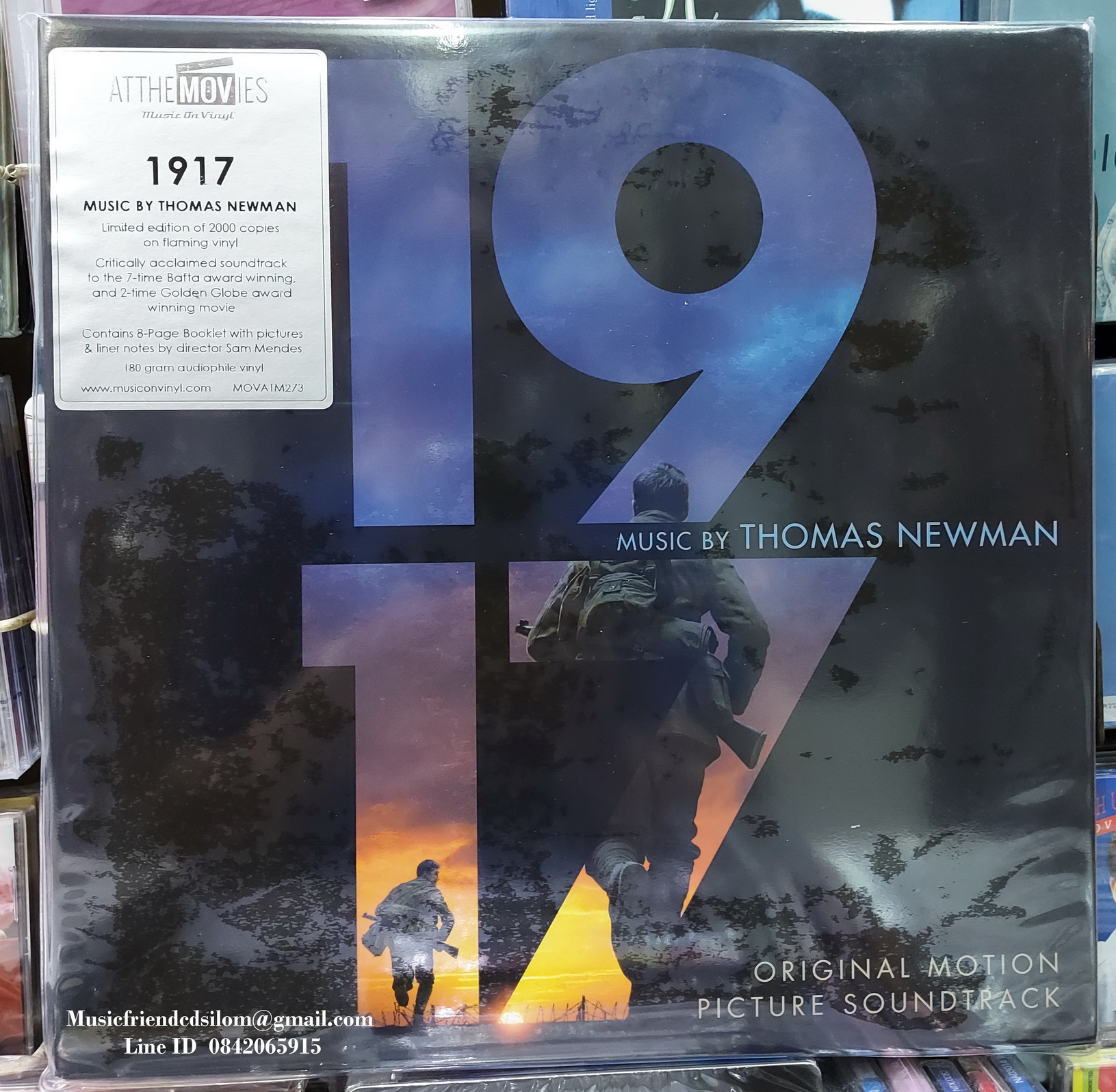 (LP) O.S.T. - Thomas Newman 1917 (2LP - Flaming Vinyl  MOVLP)(Original Soundtrack)(Ost)(Vinyl)(ไวนิล)(แผ่นเสียง)