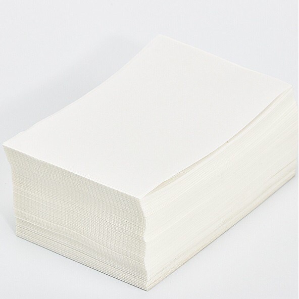 สติ๊กเกอร์บาร์โค้ด 100x150mm (500 แผ่น / 1 พัน) กระดาษความร้อน กระดาษปริ้นบาร์โค้ด สติ๊กเกอร์