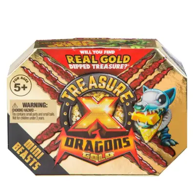 ของเล่นของสะสม Treasure X Series 2 Mini Dragon Gold