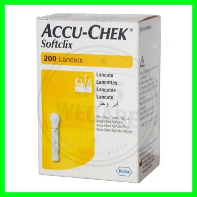 ACCU-CHEK Softclix Lancet 200 ชิ้น เข็มเจาะเลือด เข็มตรวจน้ำตาลเบาหวาน เครื่องตรวจน้ำตาล 365wecare
