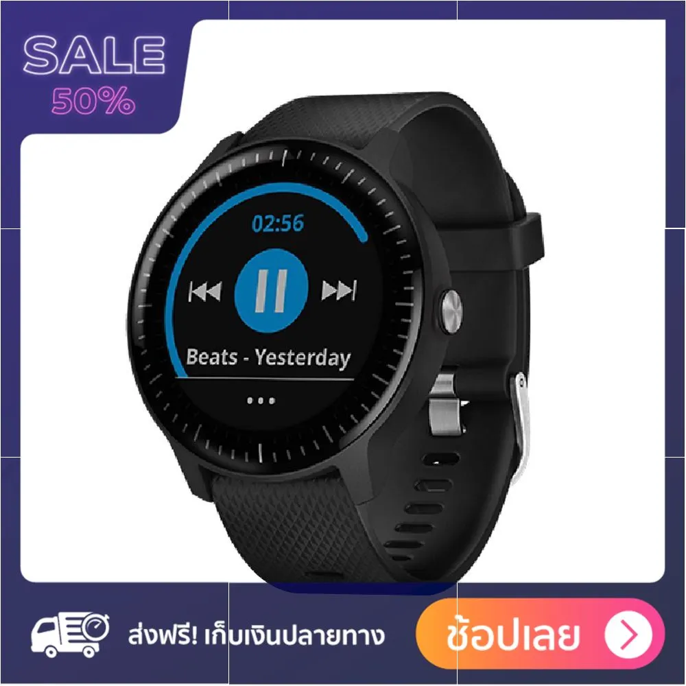 นาฬิกาอัจฉริยะ GARMIN VIVOACTIVE 3 MUSIC สีดำ Smartwatch นาฬิกาวิ่ง นาฬิกาออกกำลังกาย วัดชีพจร