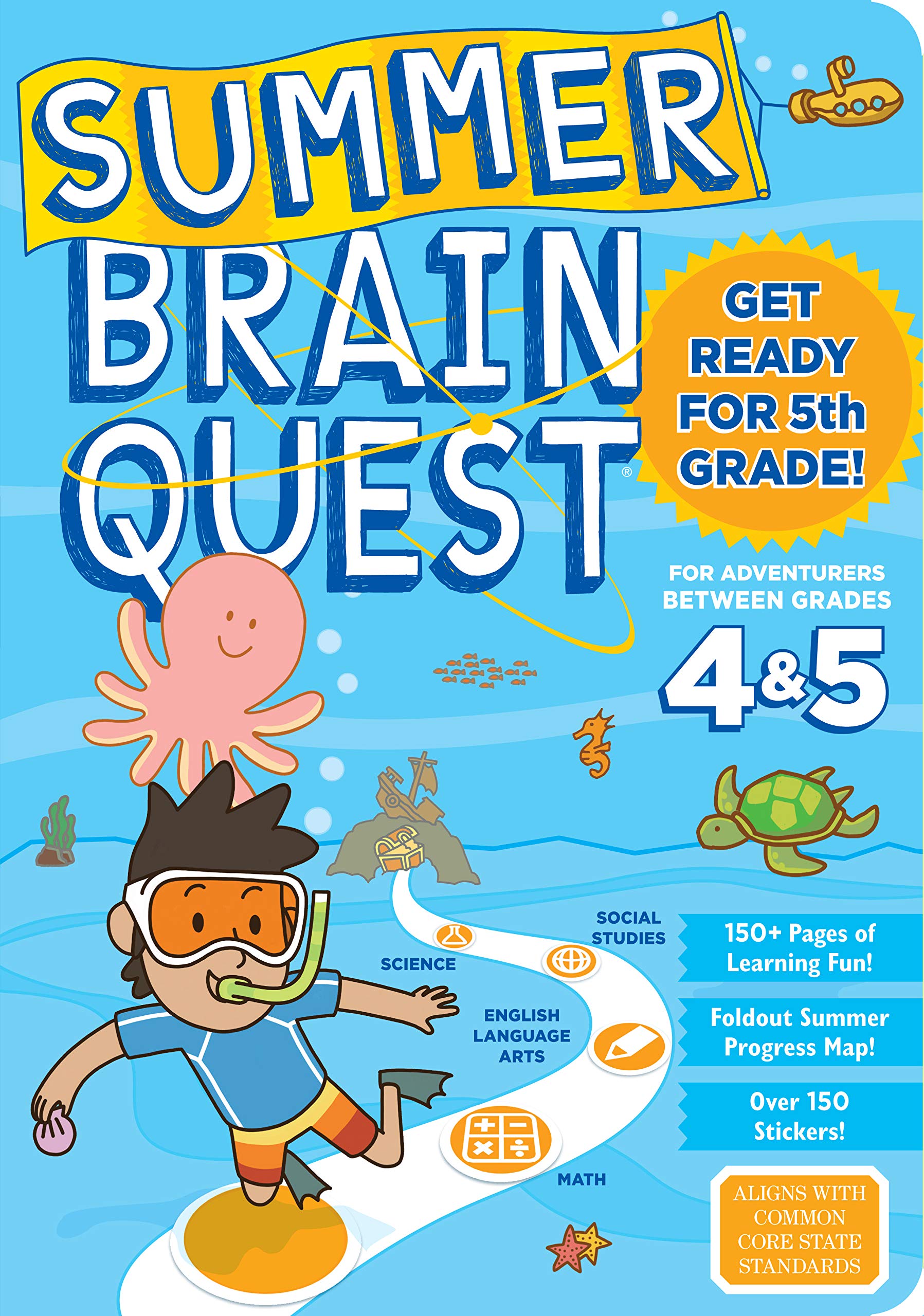 Summer Brain Quest between Grades 4 & 5 หนังสือภาษาอังกฤษพร้อมส่ง