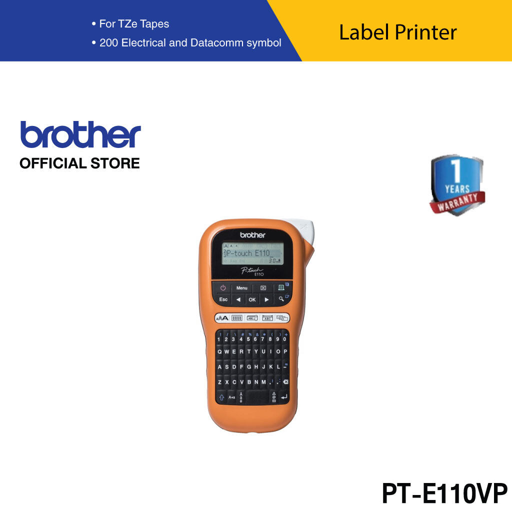 Brother Label Printer PTOUCH PTE110VP เครื่องพิมพ์ฉลาก (สติ๊กเกอร์