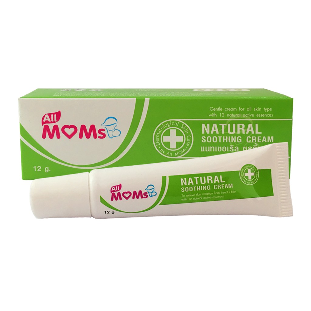 (+Promotion) All MOMs:Natural Soothing Cream 12g.(ครีมทายุงกัด) ราคาถูก ชุด ปฐมพยาบาล กล่อง ปฐมพยาบาล ชุด ปฐมพยาบาล เบื้องต้น ชุด ปฐมพยาบาล สนาม