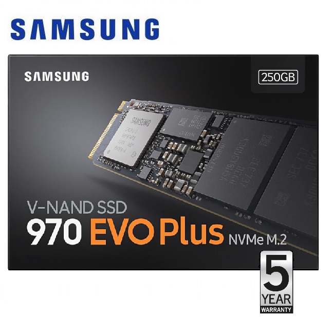 Samsung 250GB 970 EVO Plus M.2 NVMe SSD