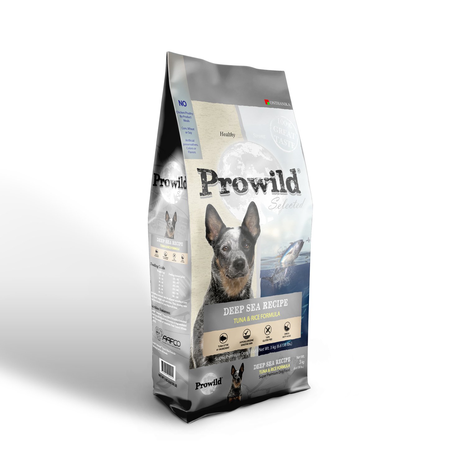 Prowild Lamb/Tuna&Rice อาหารสุนัขโปรไวลด์ สูตรเนื้อแกะ/ปลาทูน่าขนาด