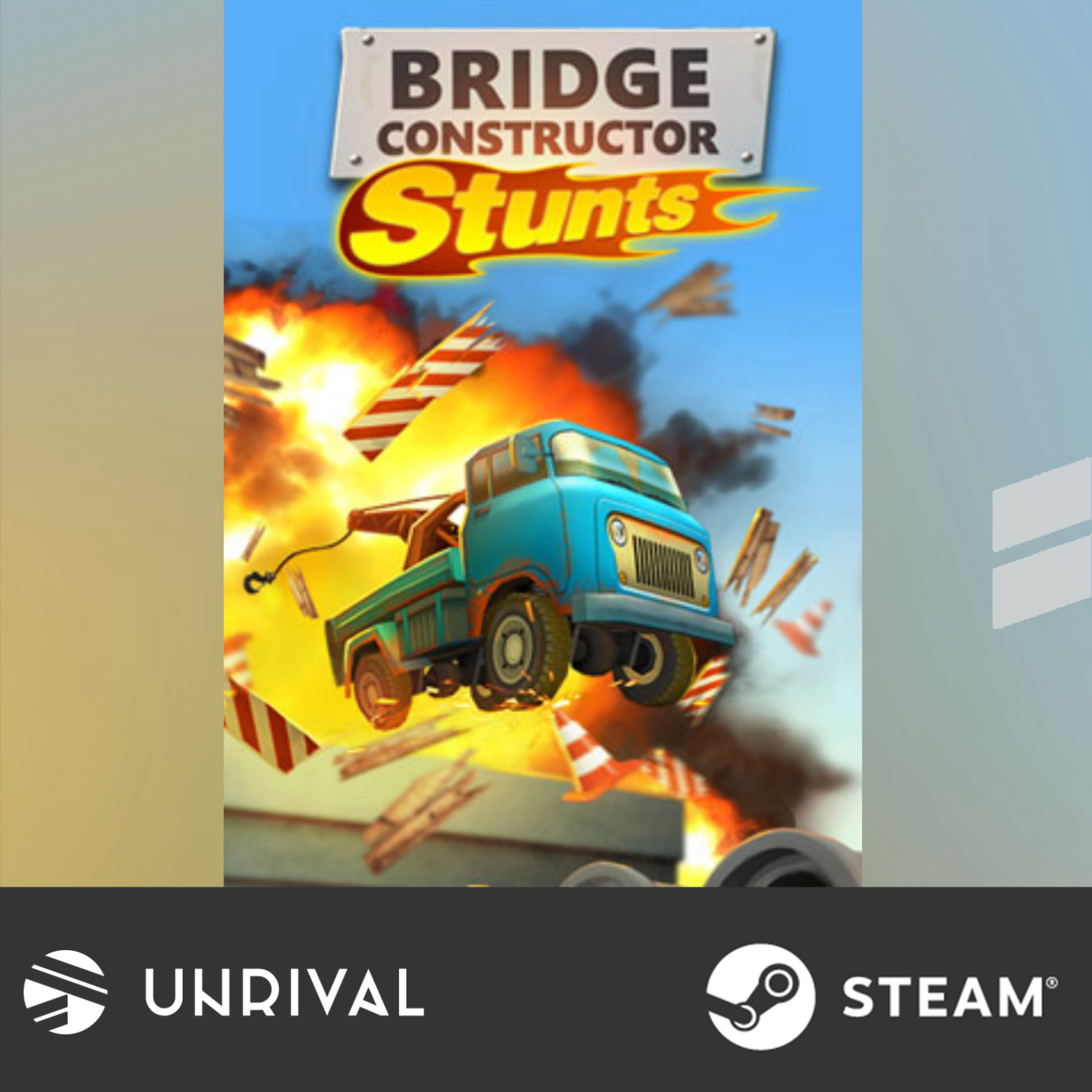 [Hot Sale] Bridge Constructor Stunts PC Digital Download Game - Unrival