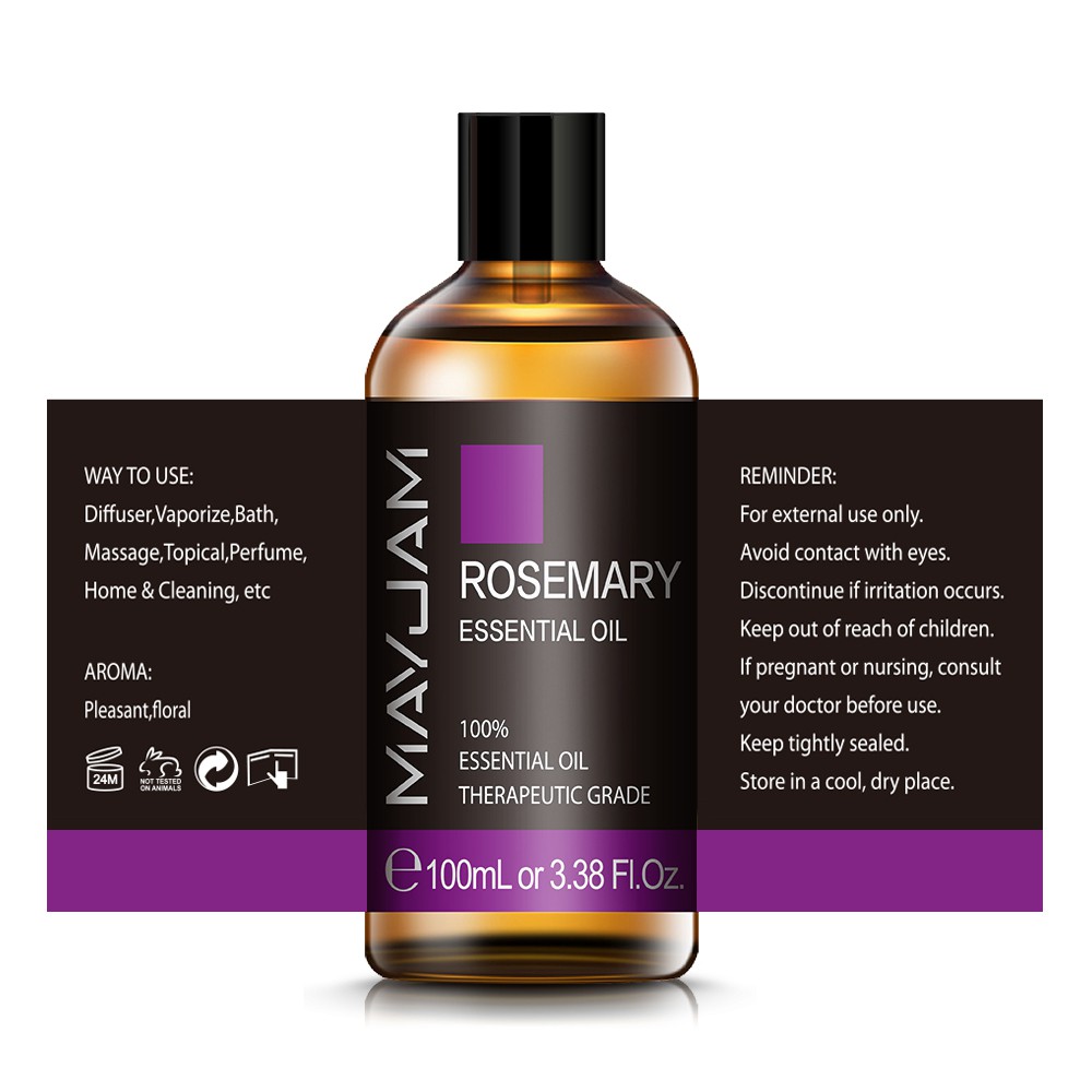 MAYJAM 100ml Rosemary Oil is good for Hair Growth Anti Dandruff Herbs