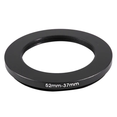 52mm-37mm 52mm to 37mm Black Step Down Ring Adapter for Camera