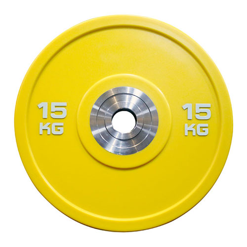 Weight Urethane Bumper Plate - 15KG. - Yellow