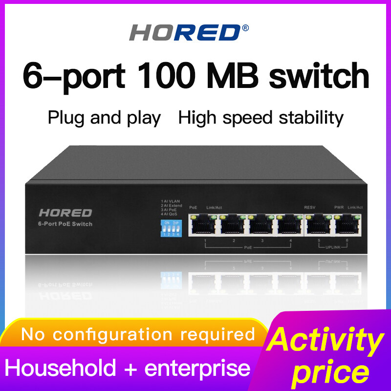Vlan Qos ขยาย Ai Power Supply Fast Ethernet 250 เมตร 10/100/1000mbps 2sfpสวิทช์ 24 Poe Switch. 