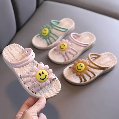 Congme Kids Shoes Girls Sandals Slippers Girls Fashion Beach Shoes Summer 3-9Years