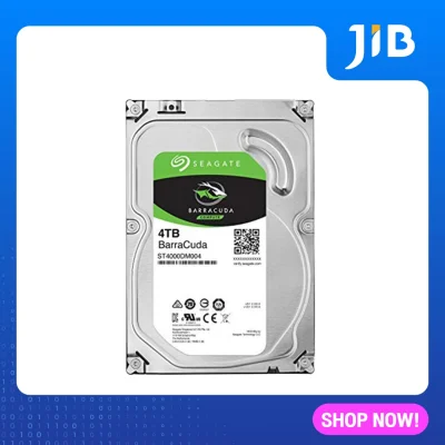 JIB 4 TB HDD (ฮาร์ดดิสก์) SEAGATE BARRACUDA 5400RPM SATA3 (ST4000DM004)