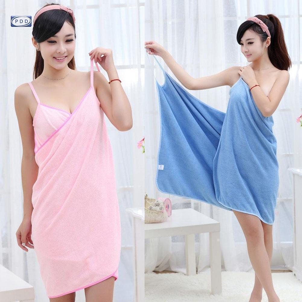 Pdd Fashion Lady Girls Wearable Fast Drying Magic Bath Towel Beach Spa