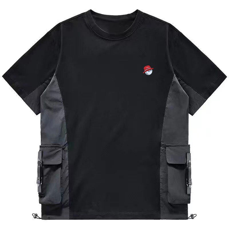 2023 men's summer golf wear malbon golf t-shirt men's golf clothing short sleeved tee men horse t-shirt golf wear men shirt
