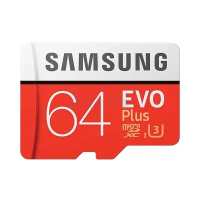 Micro SD 64GB SAMSUNG EVO Plus (U1 100MB/s,)