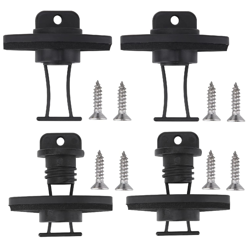 4 Pcs Kayak Canoe Boat Hull Coarse Thread Drain Plug Kit Stop Water for ...
