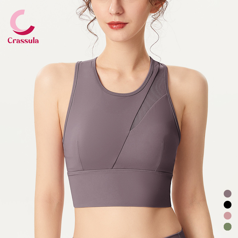 สปอร์ตบรา Yoga Sports Bra สวมใส่สบาย ระบายอากาศได้ดี ผ้าคุณภาพสูง ดีไซน์แบบใหม่ / Crassula