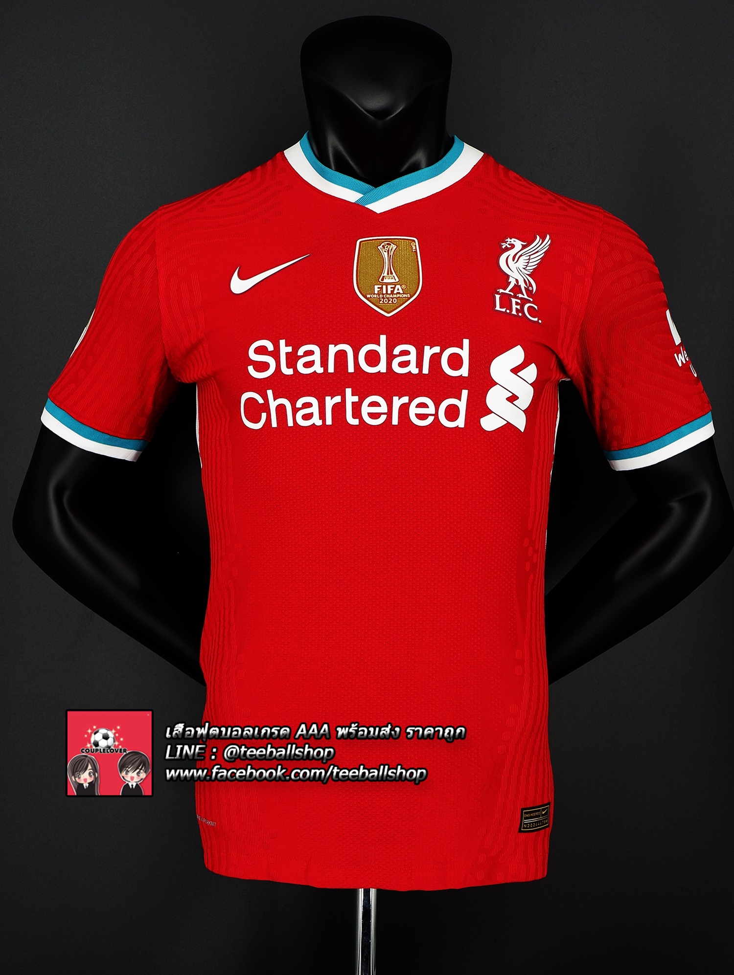 เสื้อฟุตบอล ลิเวอร์พูล ชุดเหย้า เกรดนักเตะ ฤดูกาล 2020/21 Official Liverpool Jersey Home Player Grade 2020/21 (ภาพถ่ายจากของจริง) Top Thai Quality football soccer jerseys shirts AAA