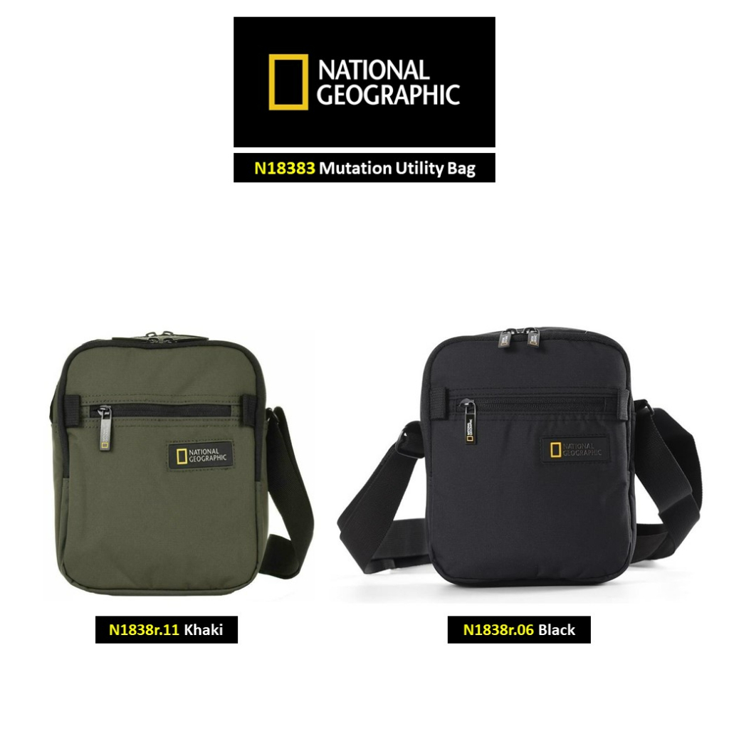 ★NATIONAL GEOGRAPHIC★MINI FLAP BAG NATIONAL GEOGRAPHIC N18383 Mutation Utility Bag กระเป๋าสะพาย