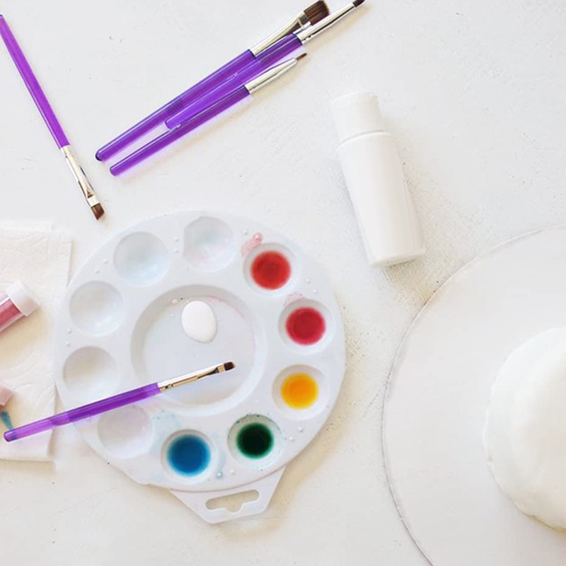 8 Pcs Cookie Cake Decorating Brushes Tools Set,Food Paint Brush Paste