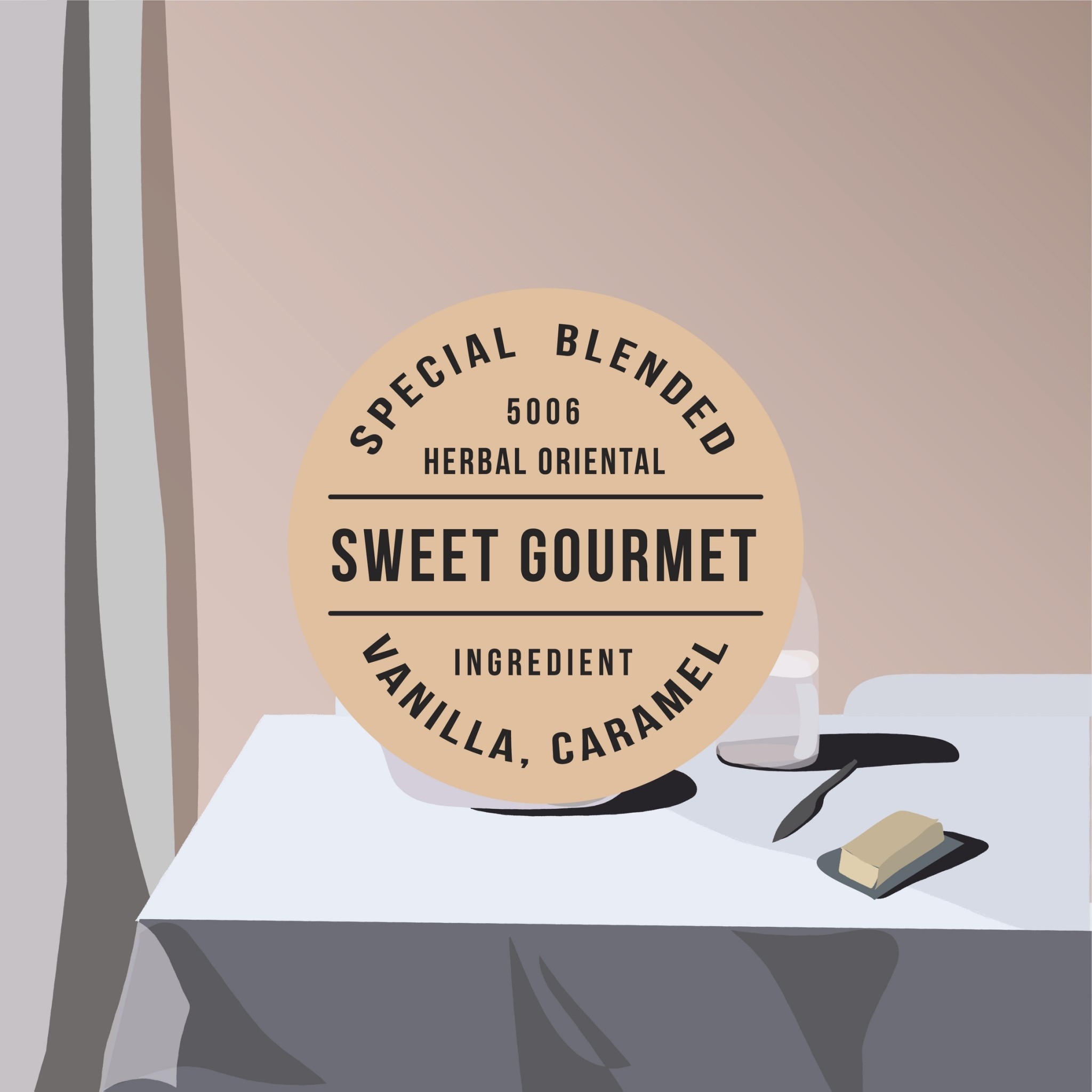 Everyday Karmakamet Glass Candle / L 190 g - เทียนหอม เทียน เทียนหอมปรับอากาศ เทียนแก้ว เทียนหอมอโรม่า อโรม่า ดับกลิ่น เทียนตกแต่งบ้าน ห้องนอน  scent Sweet Gourmet