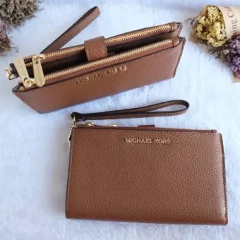 michael kors double zip phone wristlet