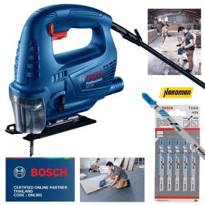 ดูภาพ Bosch Jigsaw GST700 metal set เลื่อยจิ๊กซอไฟฟ้า จิ๊กซอ GST 700 ฟรี ใบเลื่อยตัดเหล็ก T118A อย่างละ 1 แผง 5 ใบ ตัดเหล็ก เข้ามาแทนรุ่นเก่า GST 65 <br/>เพิ่มเติม Bosch Jigsaw GST700 metal set เลื่อยจิ๊กซอไฟฟ้า จิ๊กซอ GST 700 ฟรี ใบเลื่อยตัดเหล็ก T118A อย่างละ 1 แผง 5 ใบ ตัดเหล็ก เข้ามาแทนรุ่นเก่า GST 65