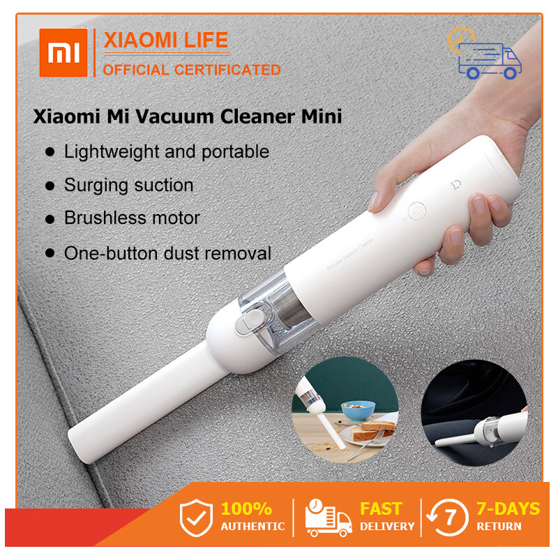 Xiaomi Mi Vacuum Cleaner Mini ทำความสะอาด เครื่องดูดฝุ่นในรถ เครื่องดูดฝุ่นไร้สายพกพาพร้อมหัวทำความสะอาด เครื่องดูดฝุ่นในรถ 13000pa เครื่องดูดฝุ่นพก