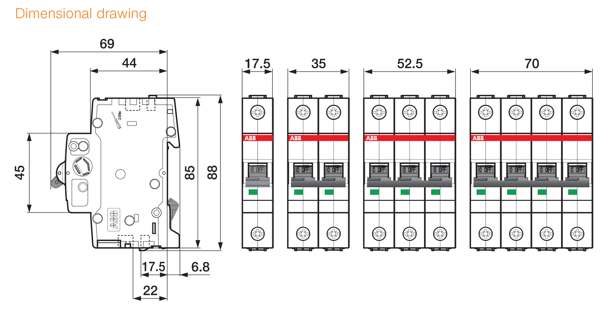 เซอร์กิตเบรกเกอร์ 1 P SH201 ยีห้อ ABB ขนาด 20 A (ของแท้) - หจก.แฟลชอีเล ...