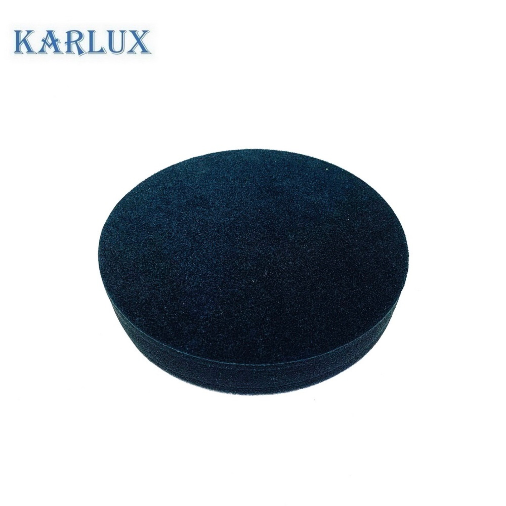 Karlux POLISHING FOAM 6นิ้ว ฟองน้ำสีดำ ขัดเงาละเอียด แบบเรียบ