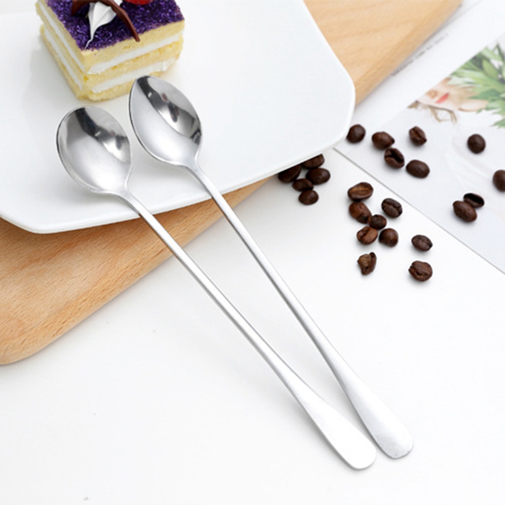 โบราณเหล็กสแตนเลสสำหรับ Picnic Drinkware Ice Cream อุปกรณ์ครัวโต๊ะอาหารช้อนกาแฟช้อนชา