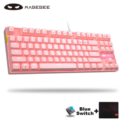 ดูภาพ MageGee MK2คีย์บอร์ดเกมกลสวิตช์สีฟ้า87คีย์,Anti-Ghosting LED Backlit USBสายคีย์บอร์ดคอมพิวเตอร์สีชมพูเด็กผู้หญิงสำหรับWindows PCแล็ปท็อปเกมเมอร์ เพิ่มเติม MageGee MK2คีย์บอร์ดเกมกลสวิตช์สีฟ้า87คีย์,Anti-Ghosting LED Backlit USBสายคีย์บอร์ดคอมพิวเตอร์สีชมพูเด็กผู้หญิงสำหรับWindows PCแล็ปท็อปเกมเมอร์