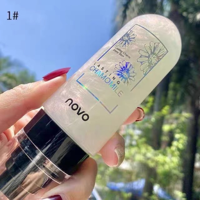 NOVO5344 โนโว สเปรย์น้ำแร่ ล๊อกเครื่องสำอาง หน้าเงา ประกายชิมเมอร์ novo moisturizing makeup spray